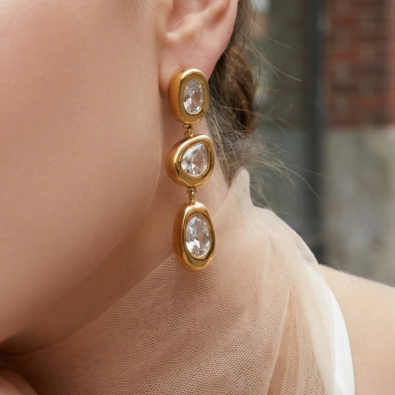 Crystal Drop Earrings